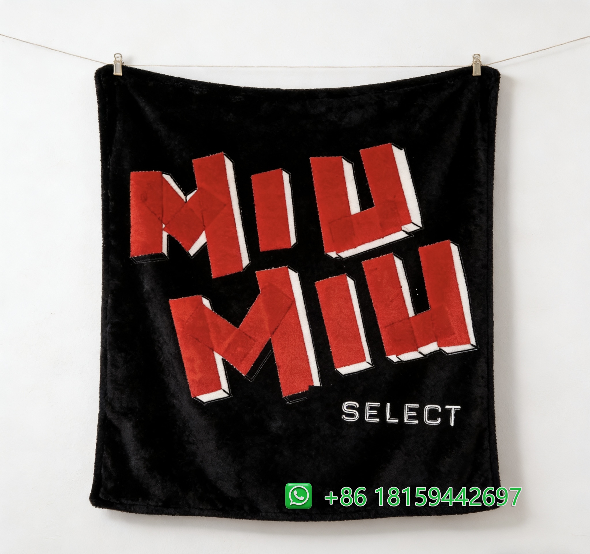 Miumiu Throw Blankets